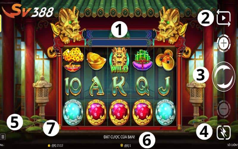 Giao diện tựa game Kho Báu May Mắn
